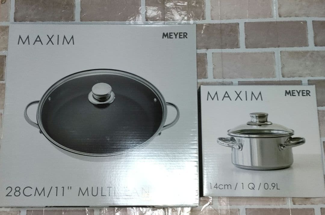 マキシム 28CM マルチパン、Meyer MAXIM 14cm 両手鍋