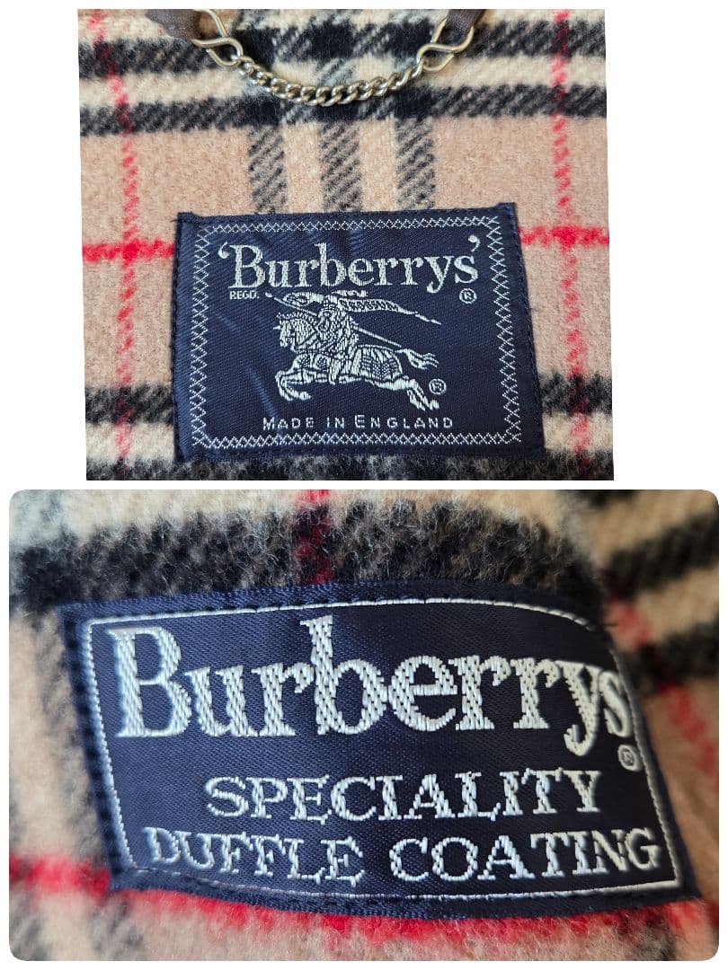 大きいサイズ バーバリー ダッフルコート ノバチェック レッド 2XL相当