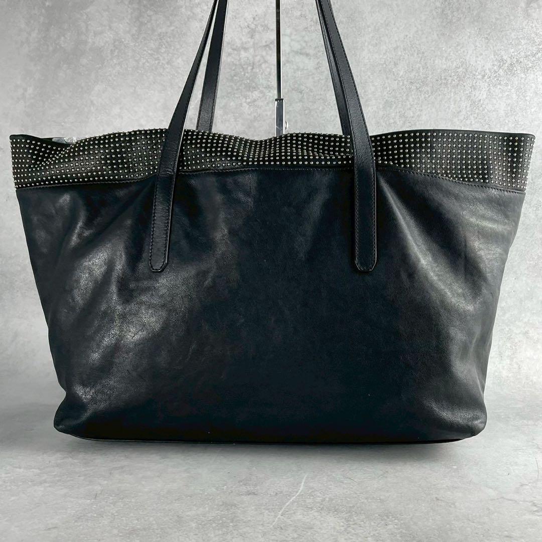 【希少】ジミーチュウ ピムリコ トートバッグ スタッズ A4可 肩掛け 本革 黒