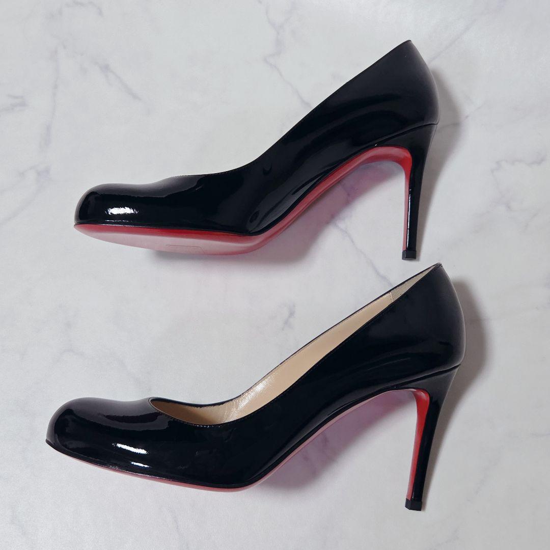 未使用✨クリスチャンルブタン パテントレザー パンプス ヒール 37.5