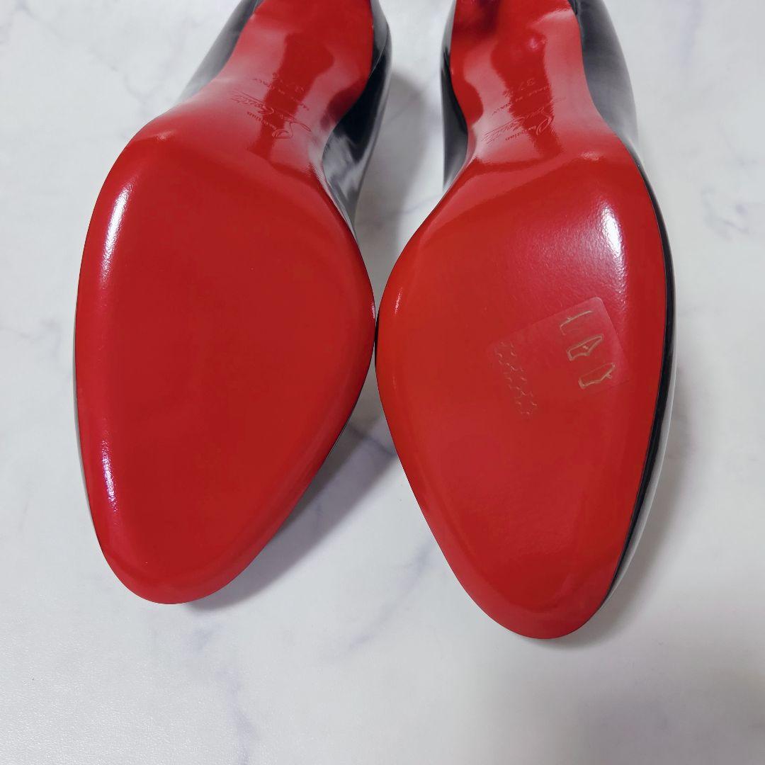 未使用✨クリスチャンルブタン パテントレザー パンプス ヒール 37.5