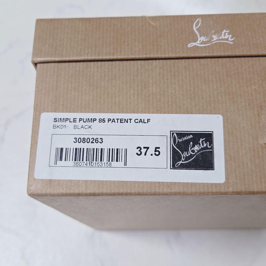 未使用✨クリスチャンルブタン パテントレザー パンプス ヒール 37.5