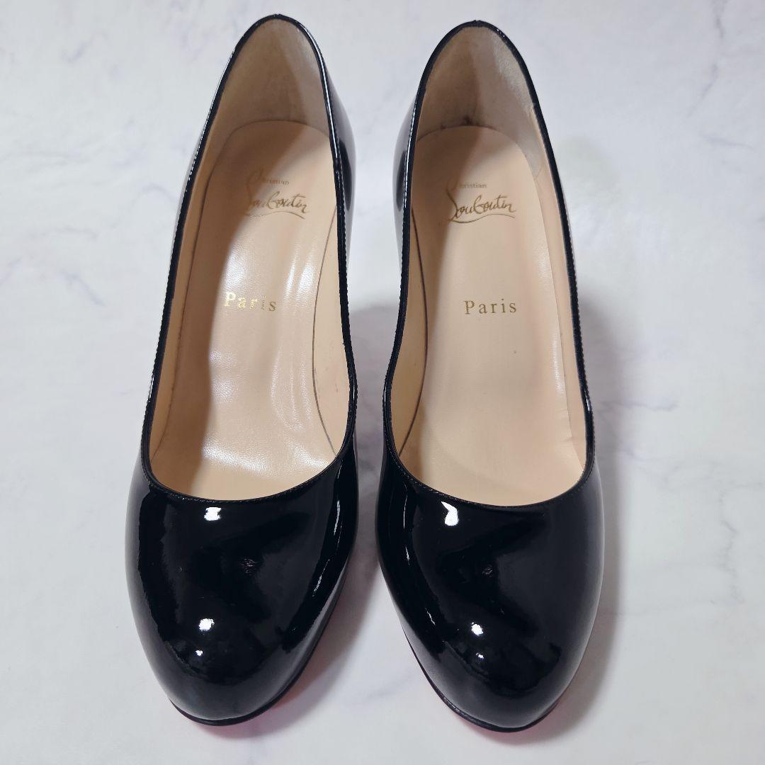 未使用✨クリスチャンルブタン パテントレザー パンプス ヒール 37.5