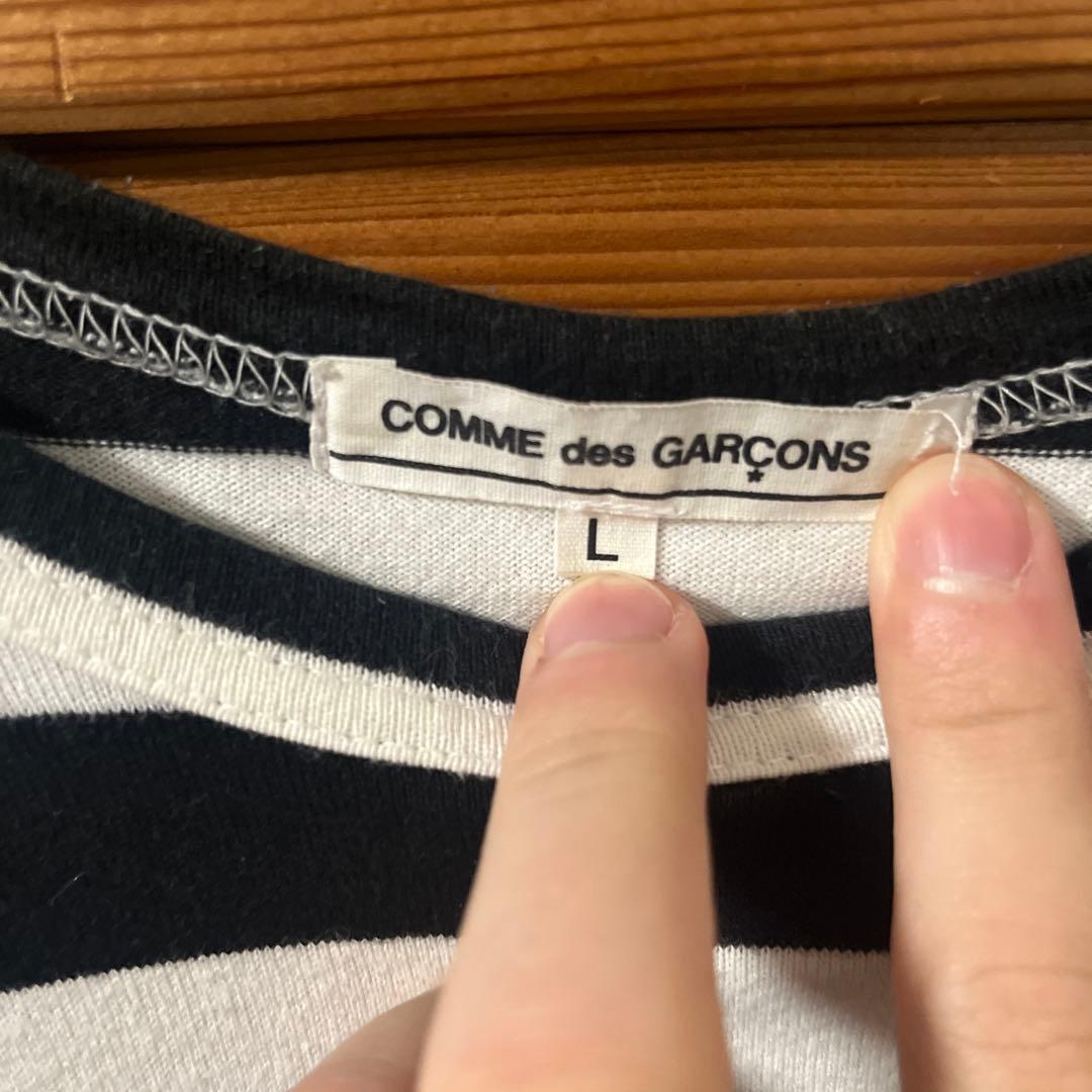 comme des garcons ボーダーロンT
