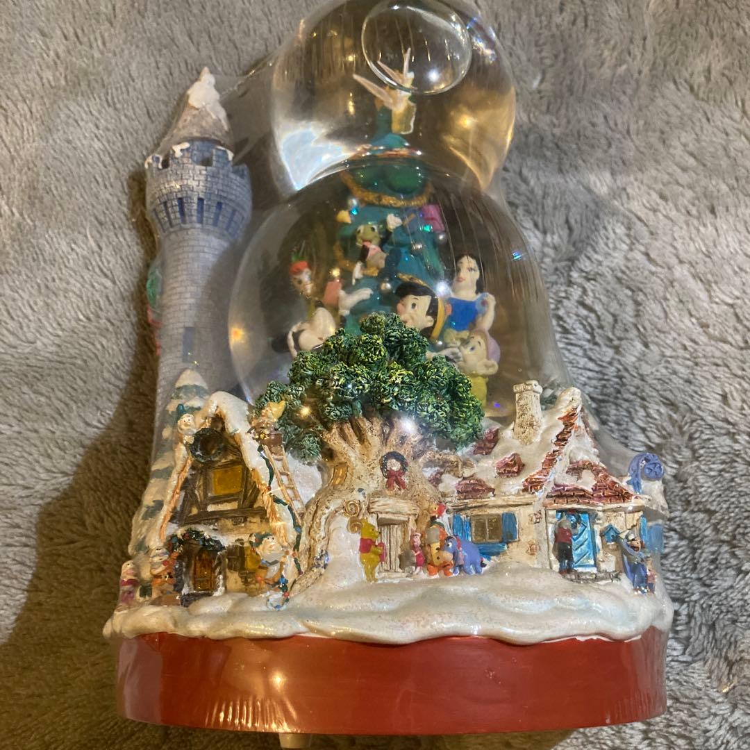 ディズニー　スノーグローブ　スノードーム　オルゴール