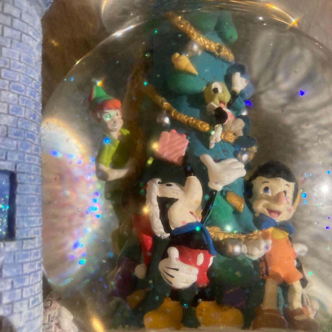 ディズニー　スノーグローブ　スノードーム　オルゴール