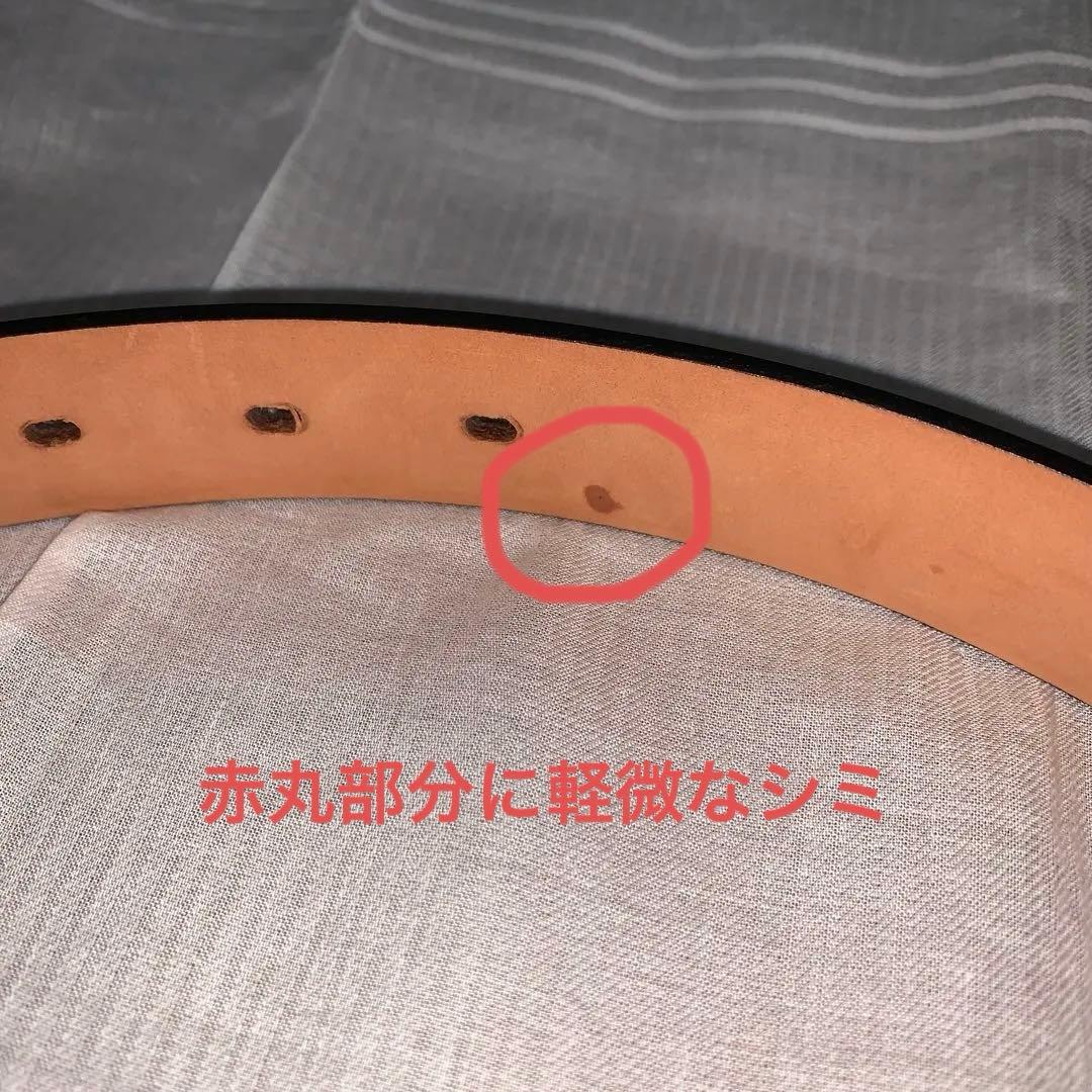 未使用品 GLEN カーフレザー ベルト ダークブラウン 32