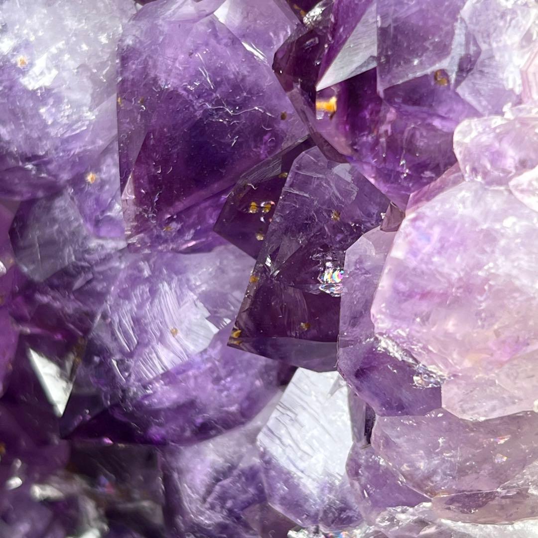 ✳️✨特大の美紫ハイパワー✨レインボー入 アメジストクラスター 天然石