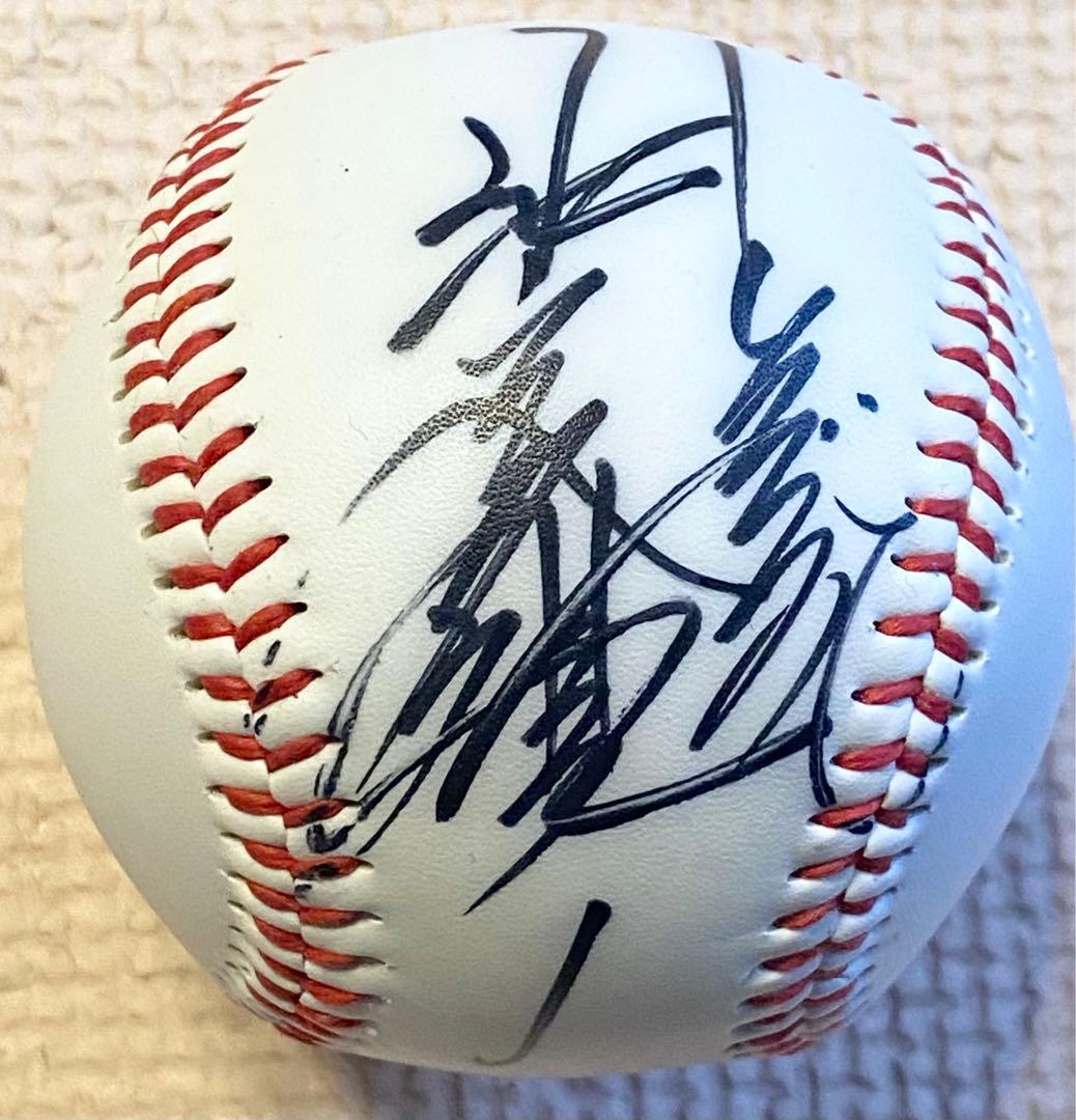 東京ヤクルトスワローズ　#1 池山隆寛選手　現監督　直筆サインボール