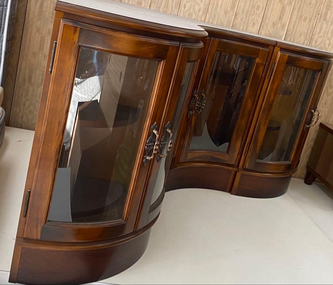 【美品】★レア★カリモク　コロニアルデザイン　ラック　棚　3点セット　コーナー