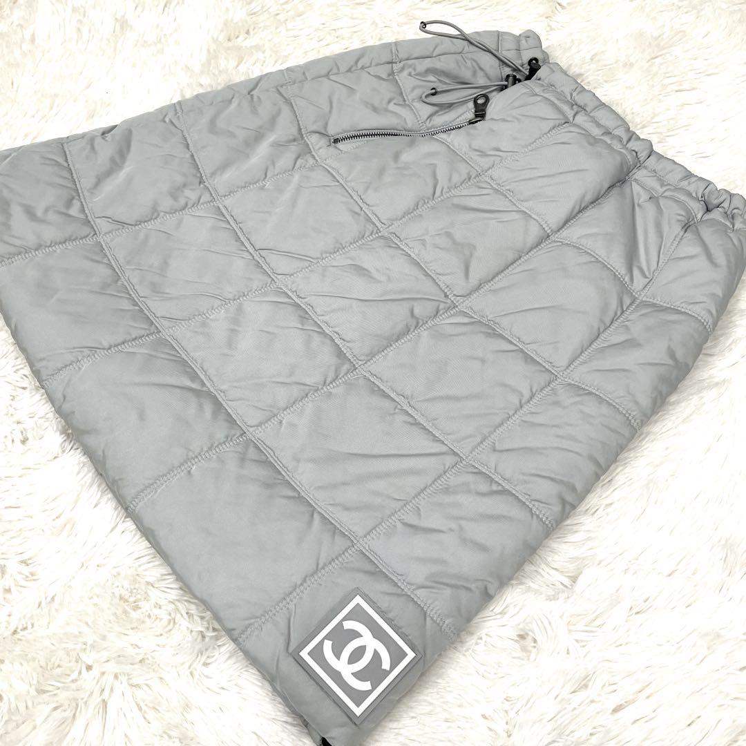 【極美品】CHANELシャネル　キルティング　中綿ダウン　スカート38