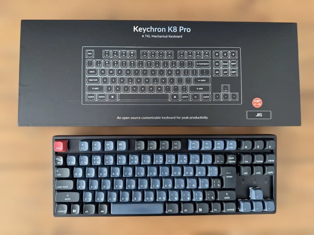 美品☆ Keychron K8 Pro 日本語配列 RGB 赤軸　win/mac