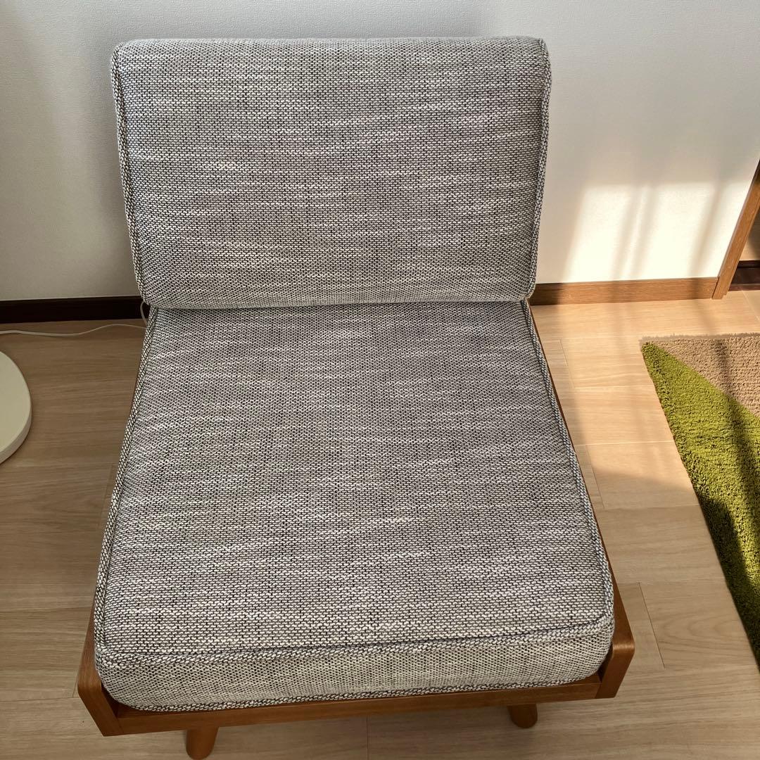 unico 1人掛けソファ グレー 受注生産品 アルベロ
