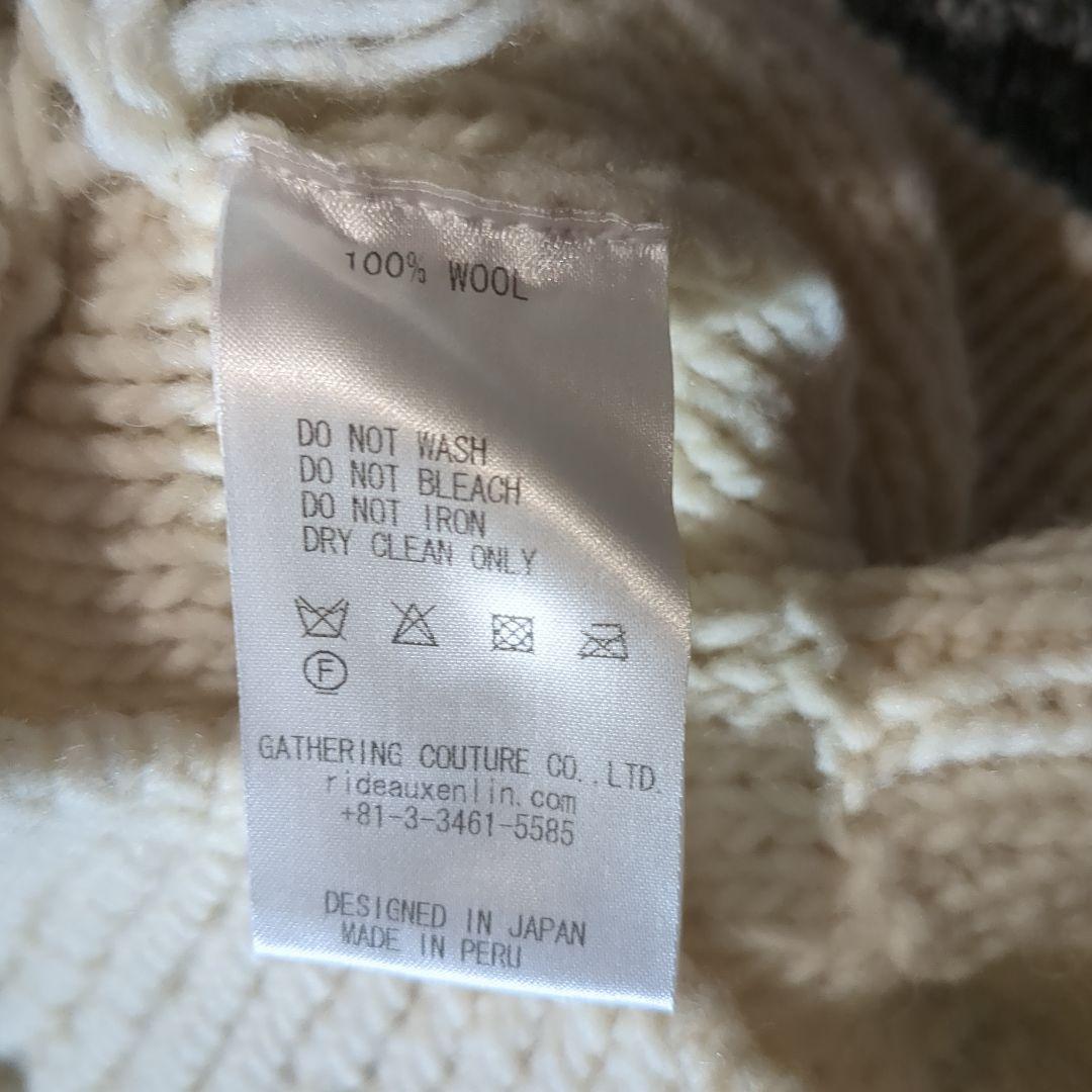 【LOQUI】SLOBE別注 フラワー刺繍ニットカーディガン　アイボリー