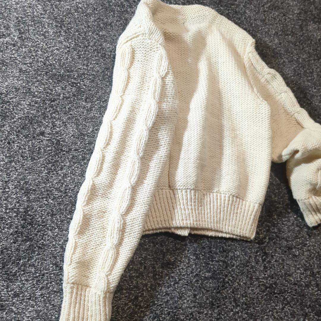 【LOQUI】SLOBE別注 フラワー刺繍ニットカーディガン　アイボリー