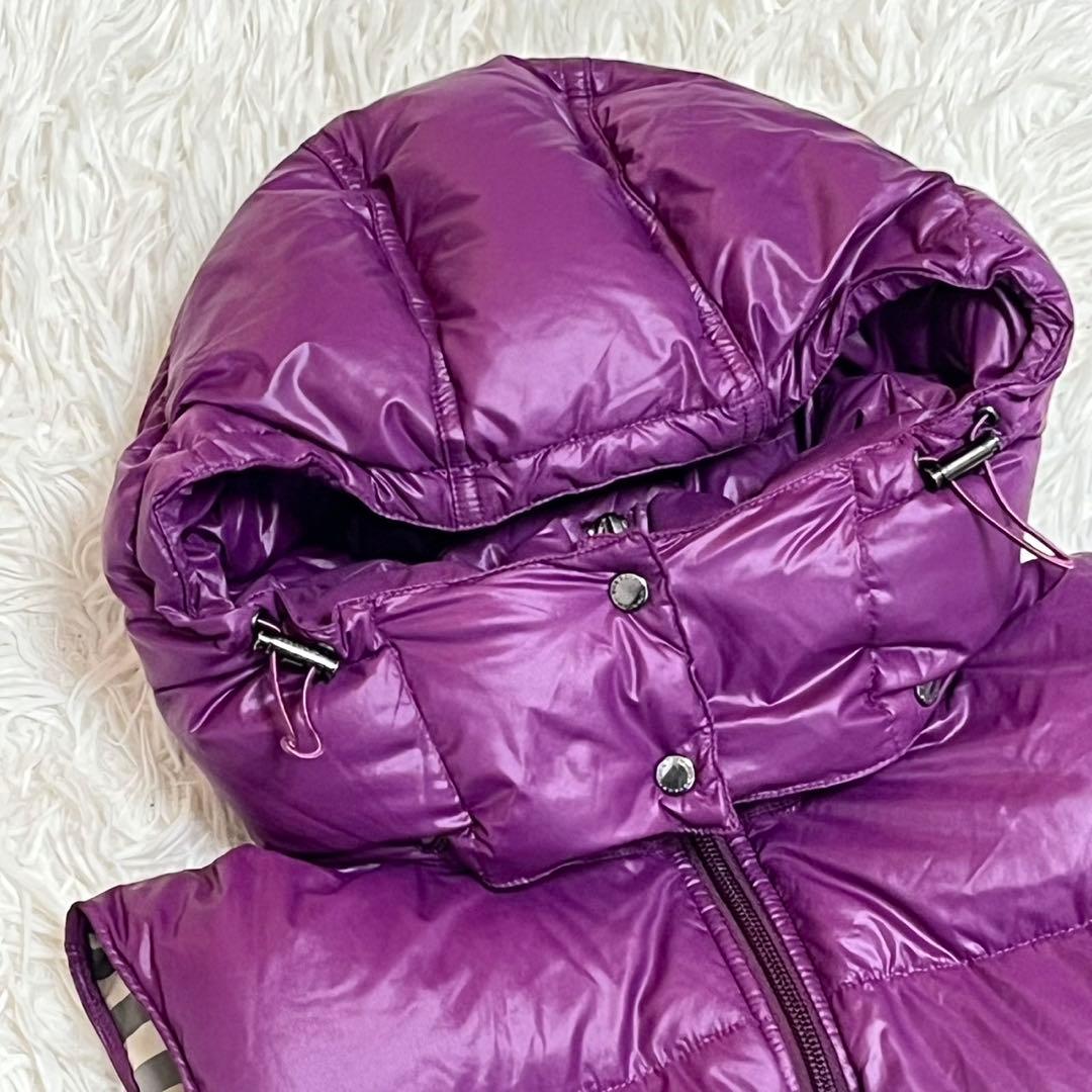 【希少色】バーバリーロンドン ノバチェック ダウンベスト フード付き 38 M