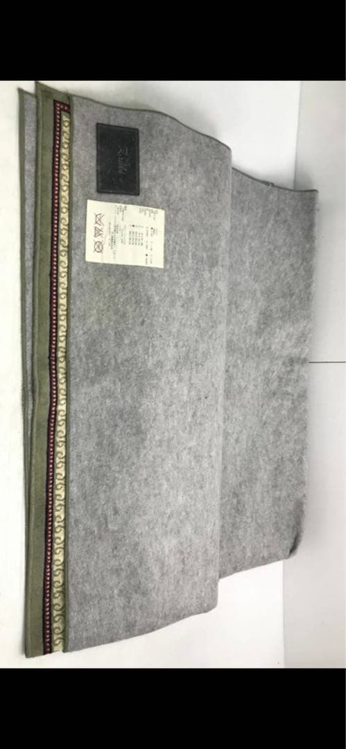 希少 ヴィンテージ♦️高級 ゼラビ ラグ♦️ビスコース100%♦️絹♦️グリーン♦️送料込