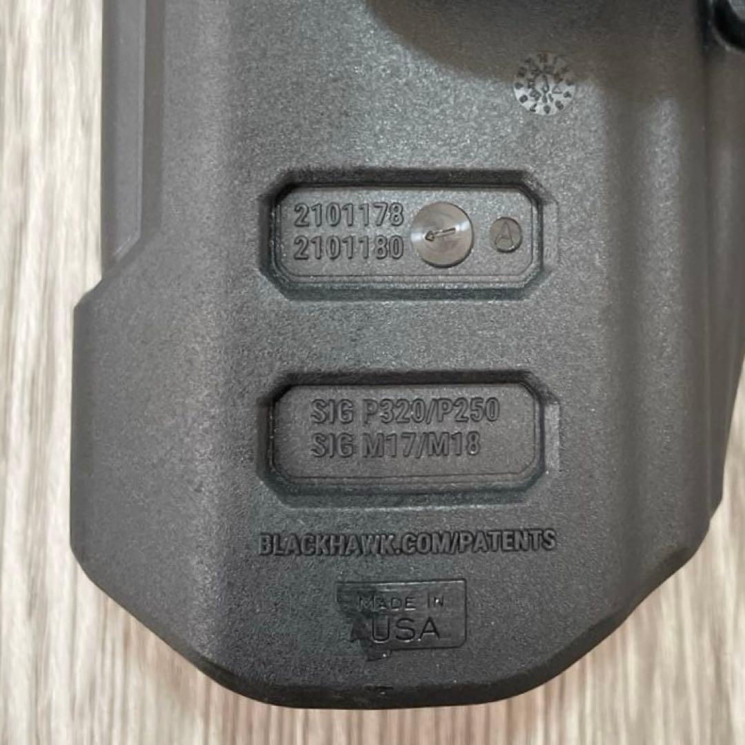 実物 BLACKHAWK ホルスター P320 SIG 東京マルイ