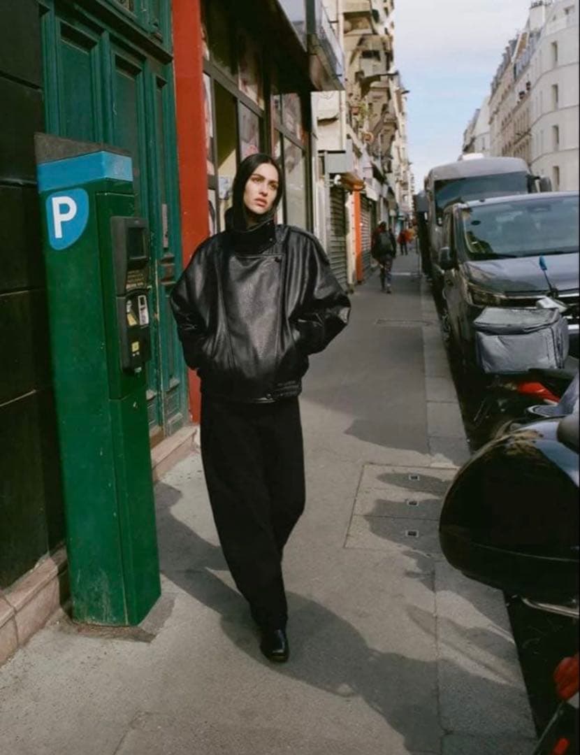 ZARA フェイクレザージャケット S