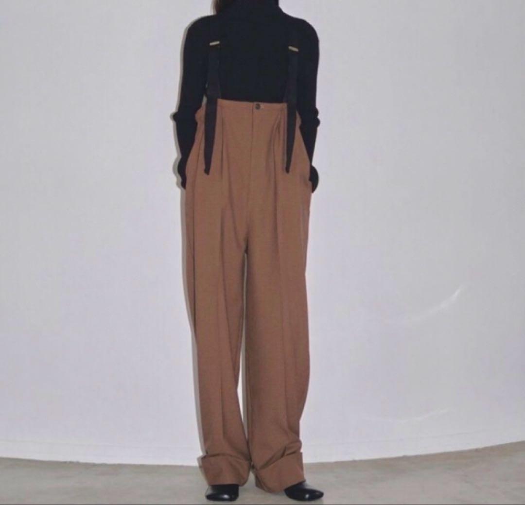 トゥデイフルサスペンダーハイウエストパンツ ボトムス 36