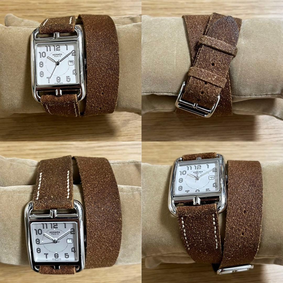 スエード レザー ベルト エルメス 時計 ケープコッド マルジェラ 希少 レア