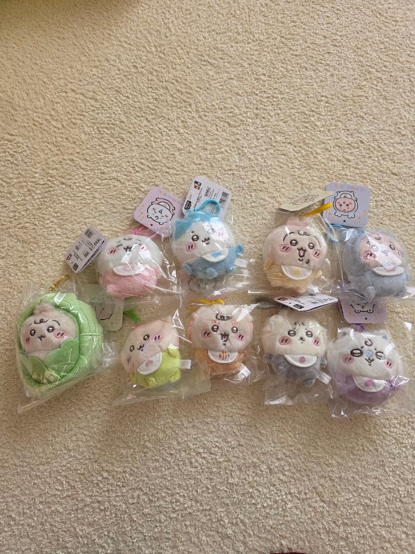 N*a様 ちいかわベビーマスコット 8種類コンプリート キャベツに包まれたうさぎ
