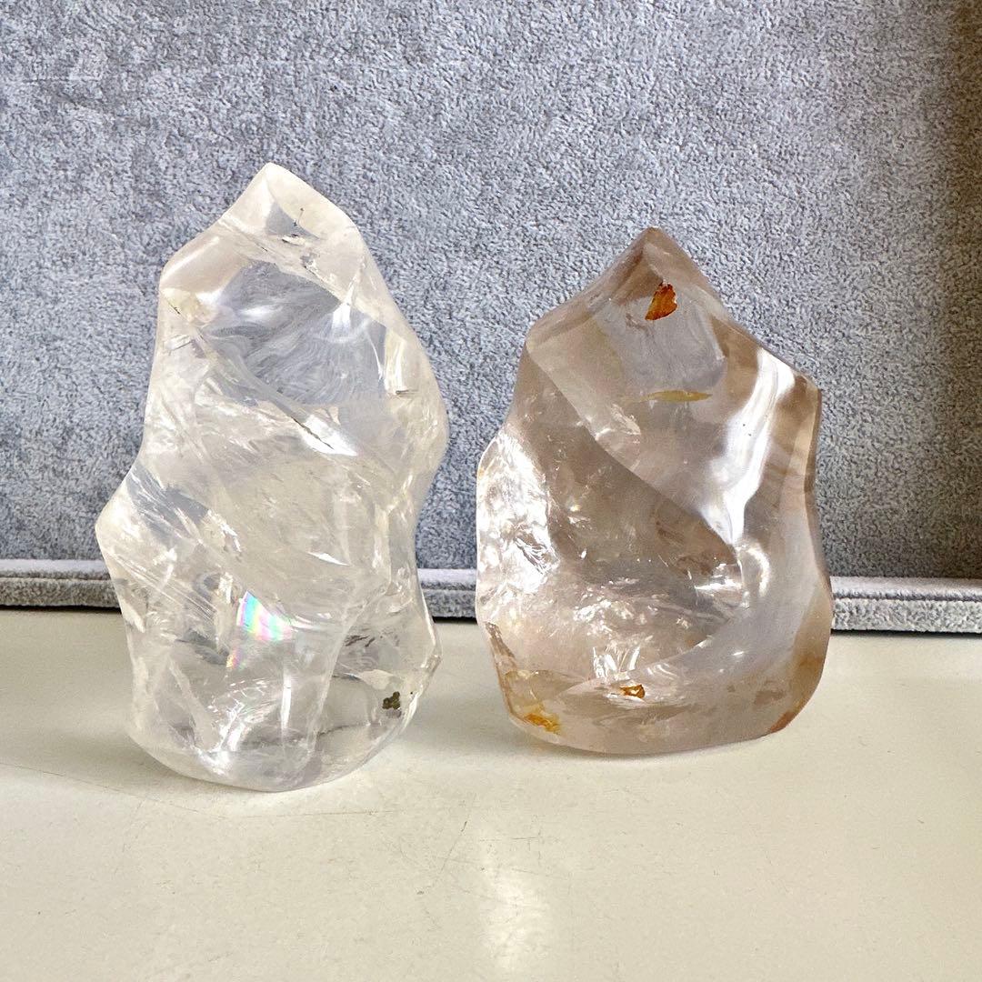 【2026年の石✨】クリアクォーツ　フレイムセット　天然石