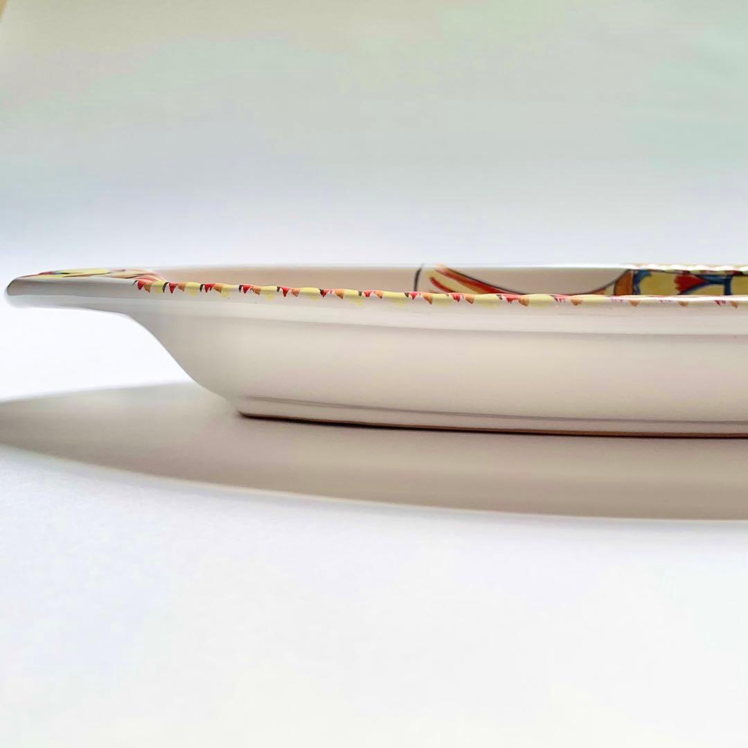 アレッサンドロ社　ペッシェ楕円皿　36cm x 18 cm 高さ3.5cm