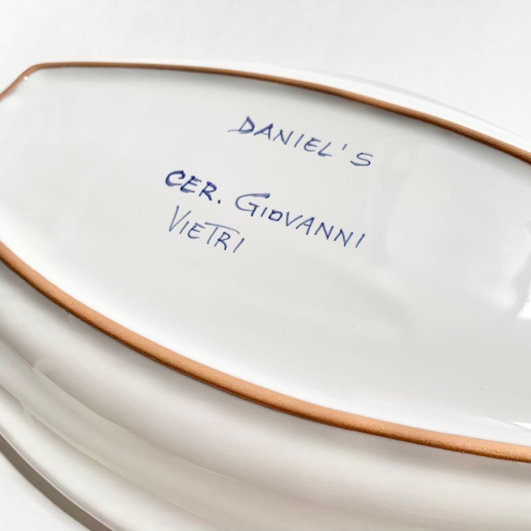 アレッサンドロ社　ペッシェ楕円皿　36cm x 18 cm 高さ3.5cm