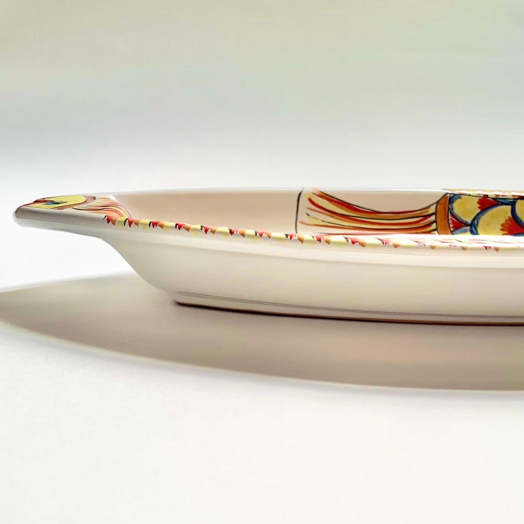 アレッサンドロ社　ペッシェ楕円皿　36cm x 18 cm 高さ3.5cm