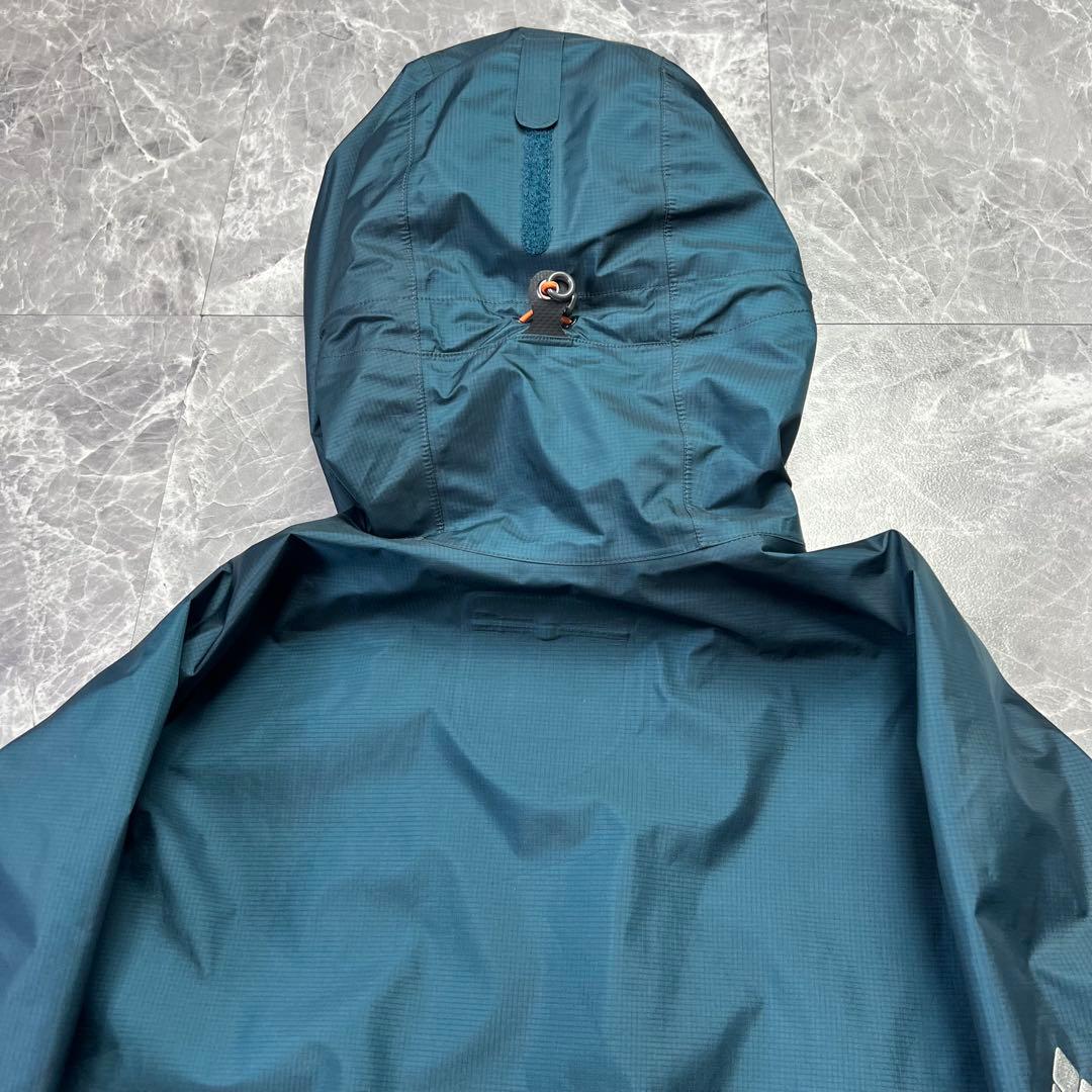 美品　モンベル　ストームクルーザー　ゴアテックス　ブルーグリーン　登山　メンズ