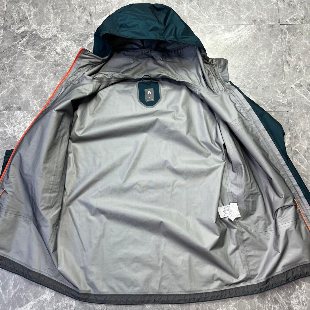 美品　モンベル　ストームクルーザー　ゴアテックス　ブルーグリーン　登山　メンズ
