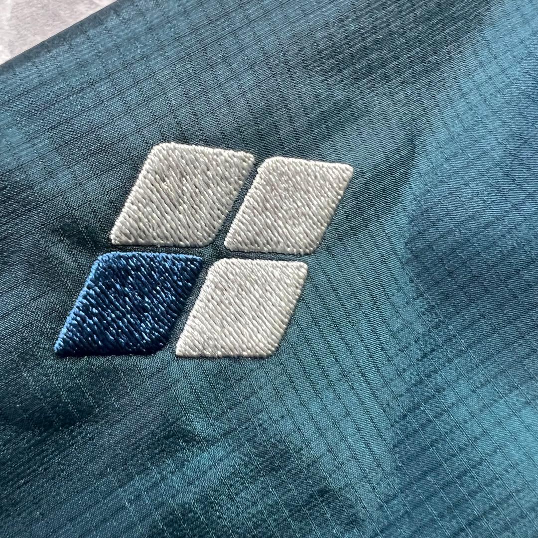 美品　モンベル　ストームクルーザー　ゴアテックス　ブルーグリーン　登山　メンズ