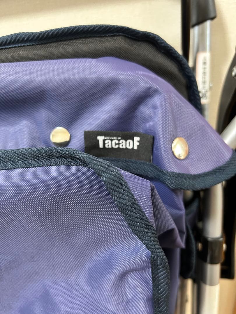 花柄 ネイビー シルバーカー 折りたたみ式