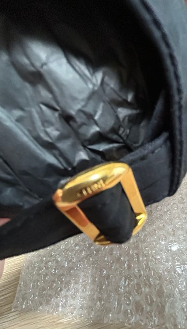 CELINE セリーヌ 黒　ブラック　キャップ Sサイズ