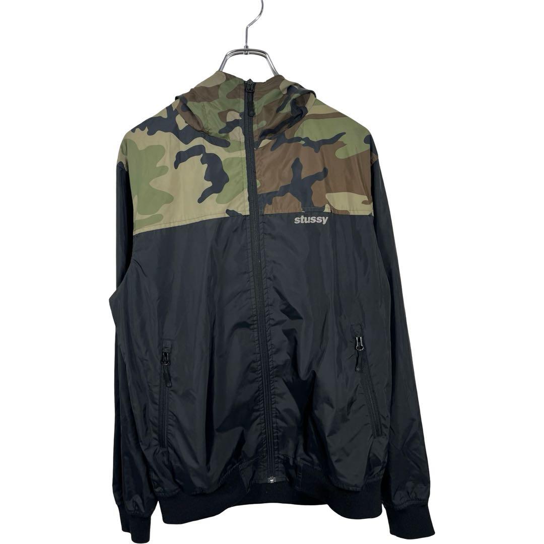 stussy ステューシー　メンズ　迷彩柄　ジップアップ　パーカー　ジャケット
