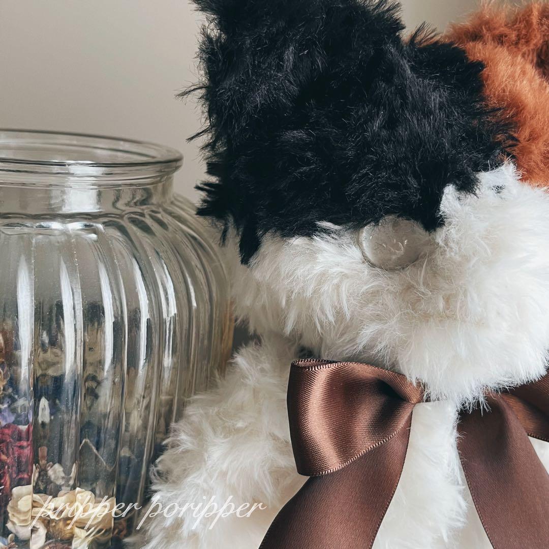 sample みけねこのあみぐるみ　ふわふわ　大きめ　三毛猫　猫　ぬいぐるみ