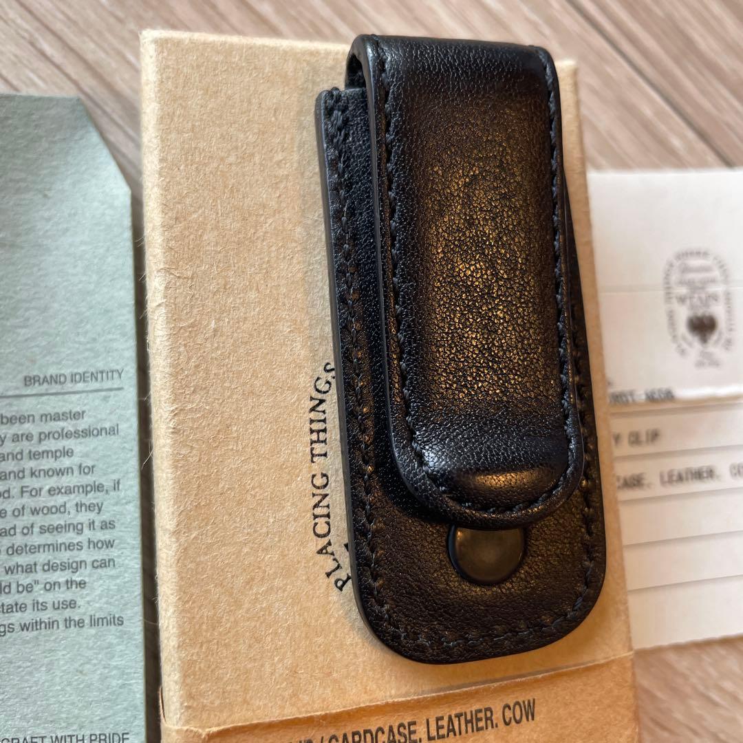 小物 WTAPS Money Clip Cardcase Leather Cow