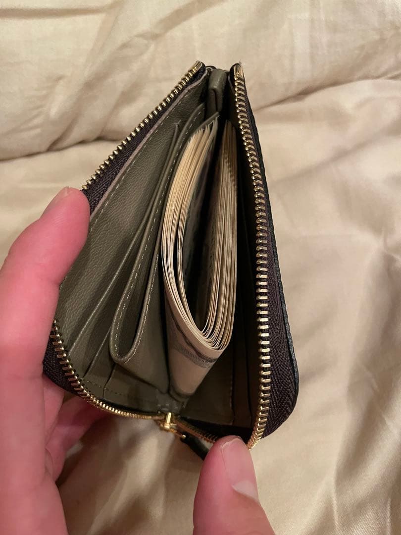 大峡大峡製鞄 0051-3-GMS Lジップ札入れ、マルチケース、ブラック