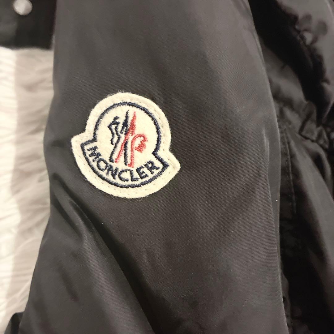 MONCLER ロング ダウンコート ファランジェール ブラックファー Aライン