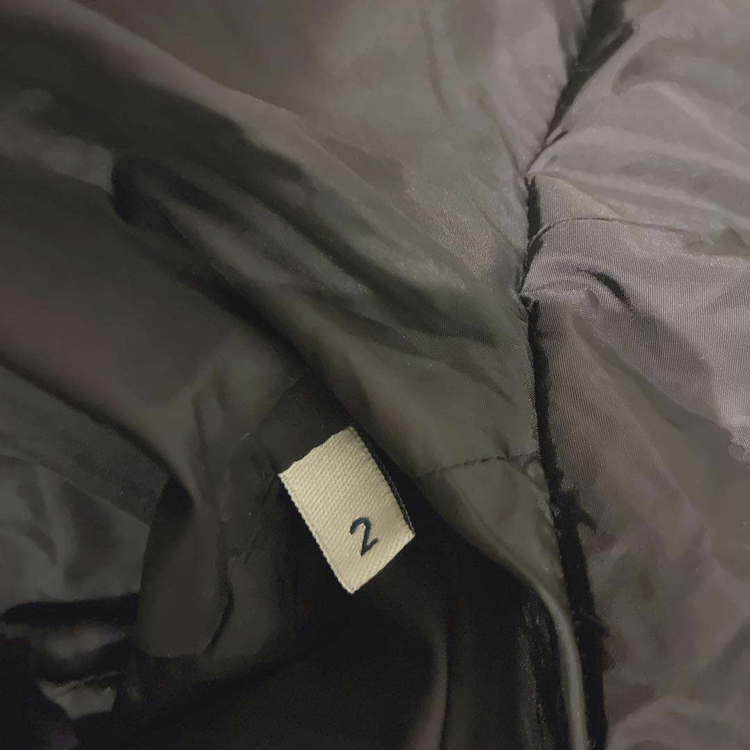 MONCLER ロング ダウンコート ファランジェール ブラックファー Aライン