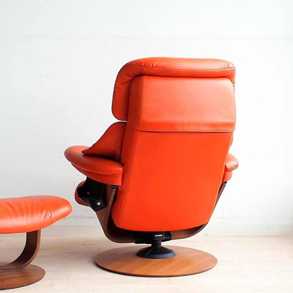 カリモク　ザ・ファースト リクライニングチェア オットマン付き ZR24398