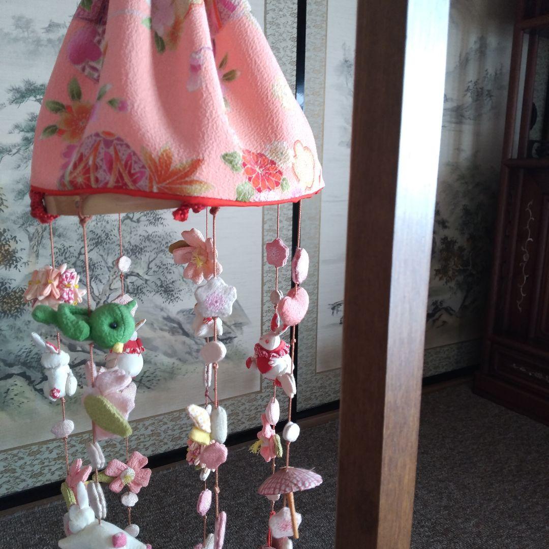 ひな祭り飾り うさぎデザイン ちりめん細工