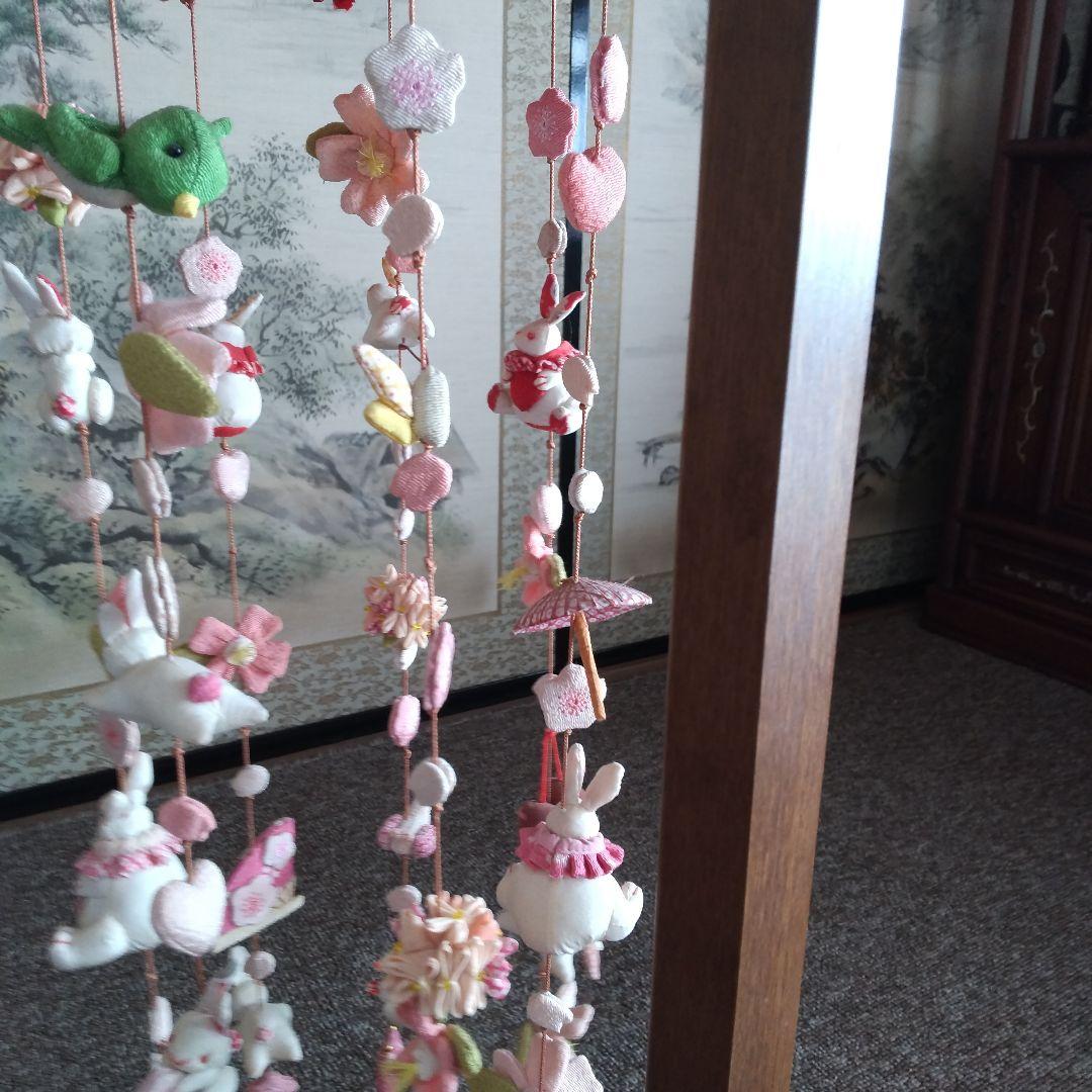 ひな祭り飾り うさぎデザイン ちりめん細工