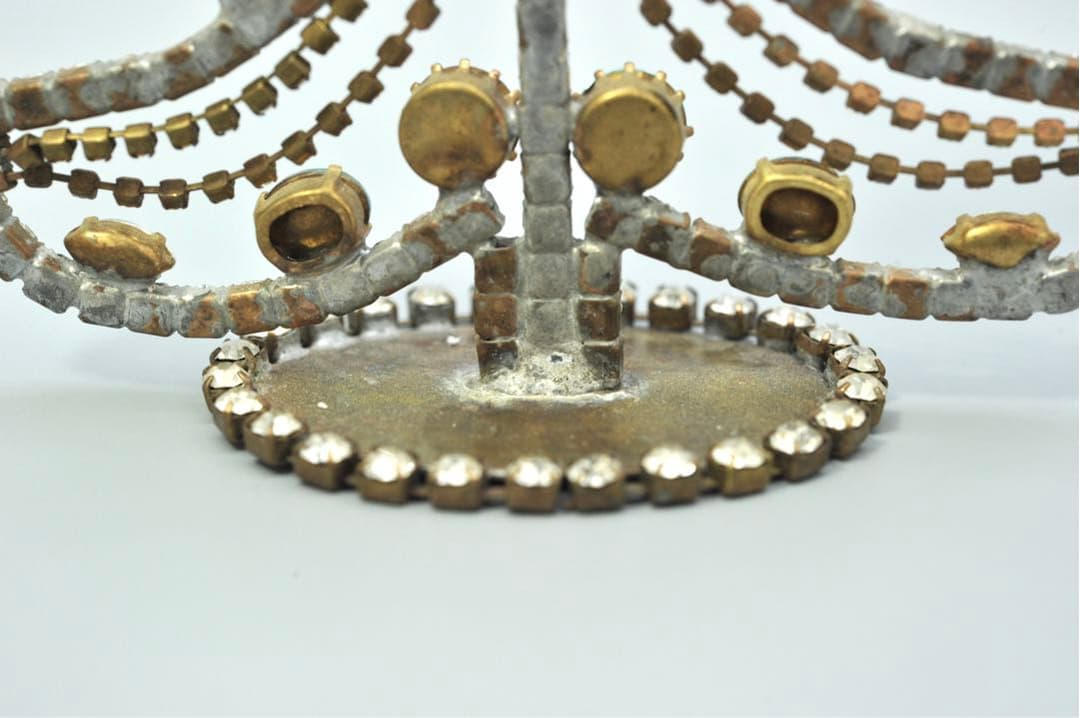 チェコガラス クリスマスツリー 卓上グラスツリー