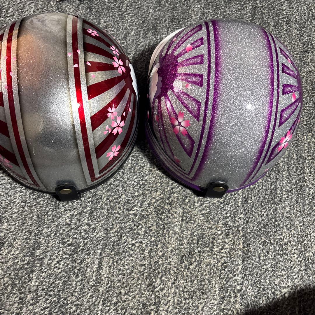 コルクヘルメット 左（赤）