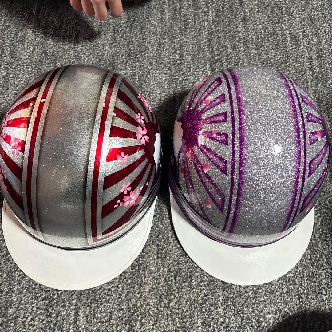 コルクヘルメット 左（赤）