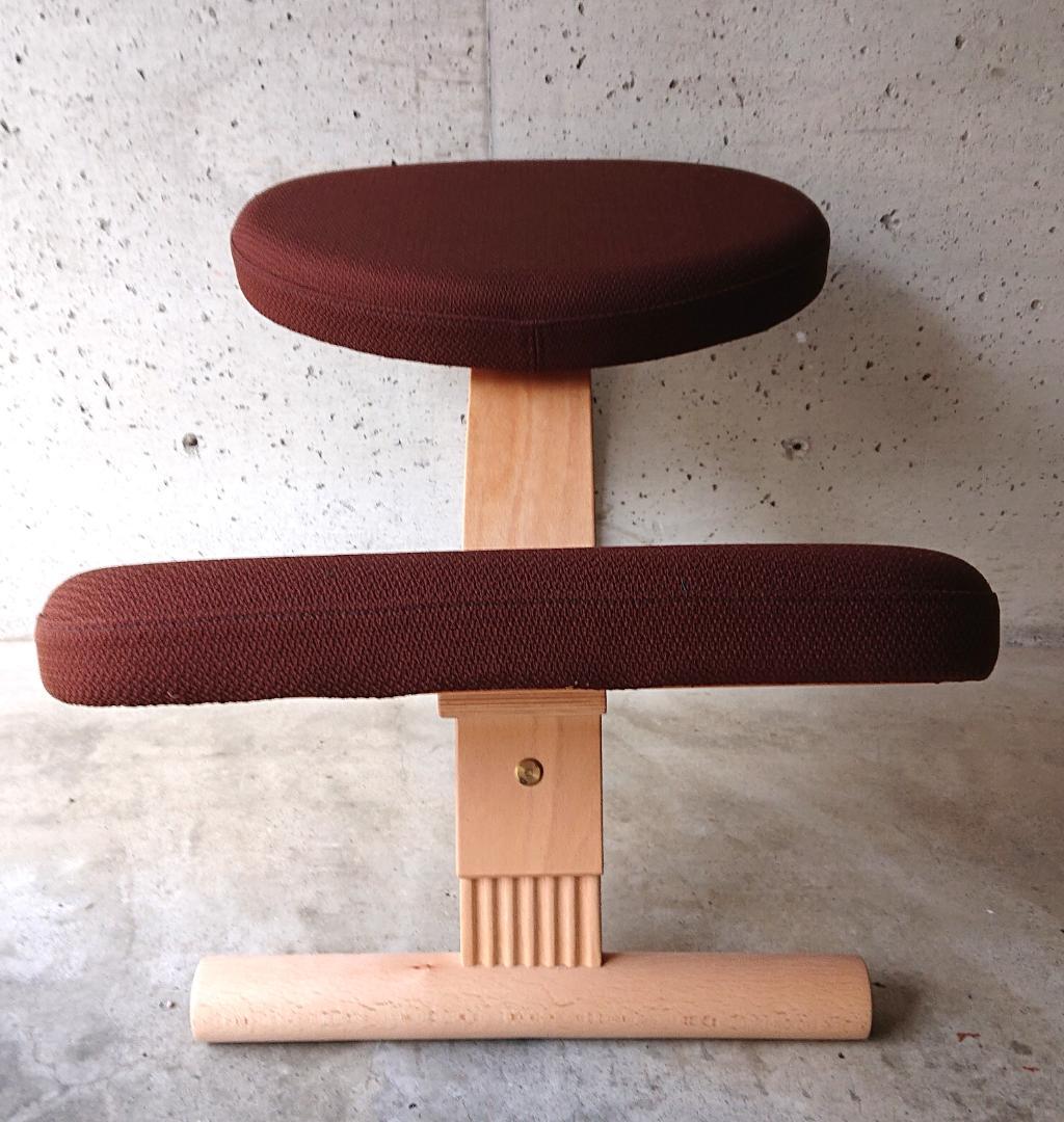 【極美品】サカモトハウス バランスチェアイージー 　ショートバージョン　ブラウン