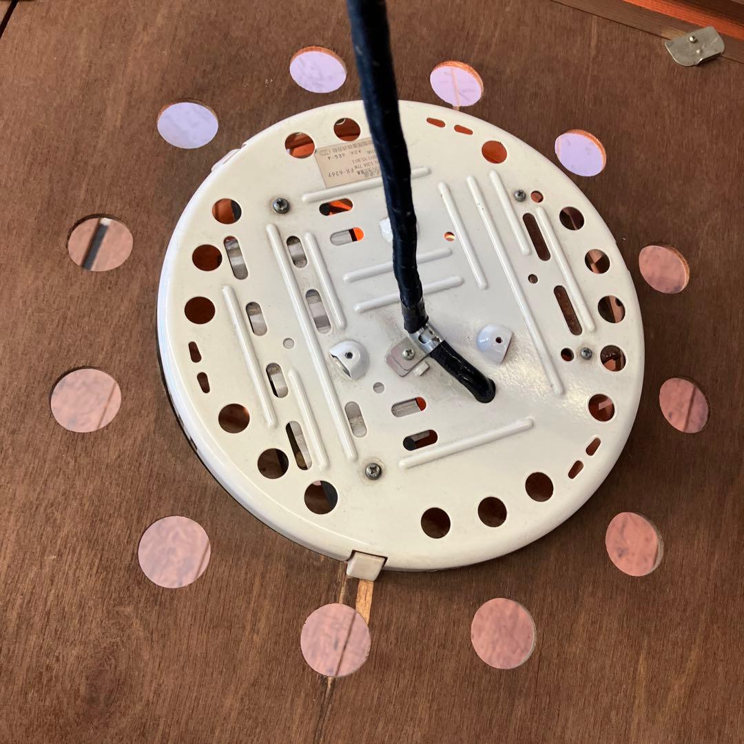 昭和レトロ ナショナル 座敷電燈笠 蛍光灯 ペンダント 木製 ウッドライト