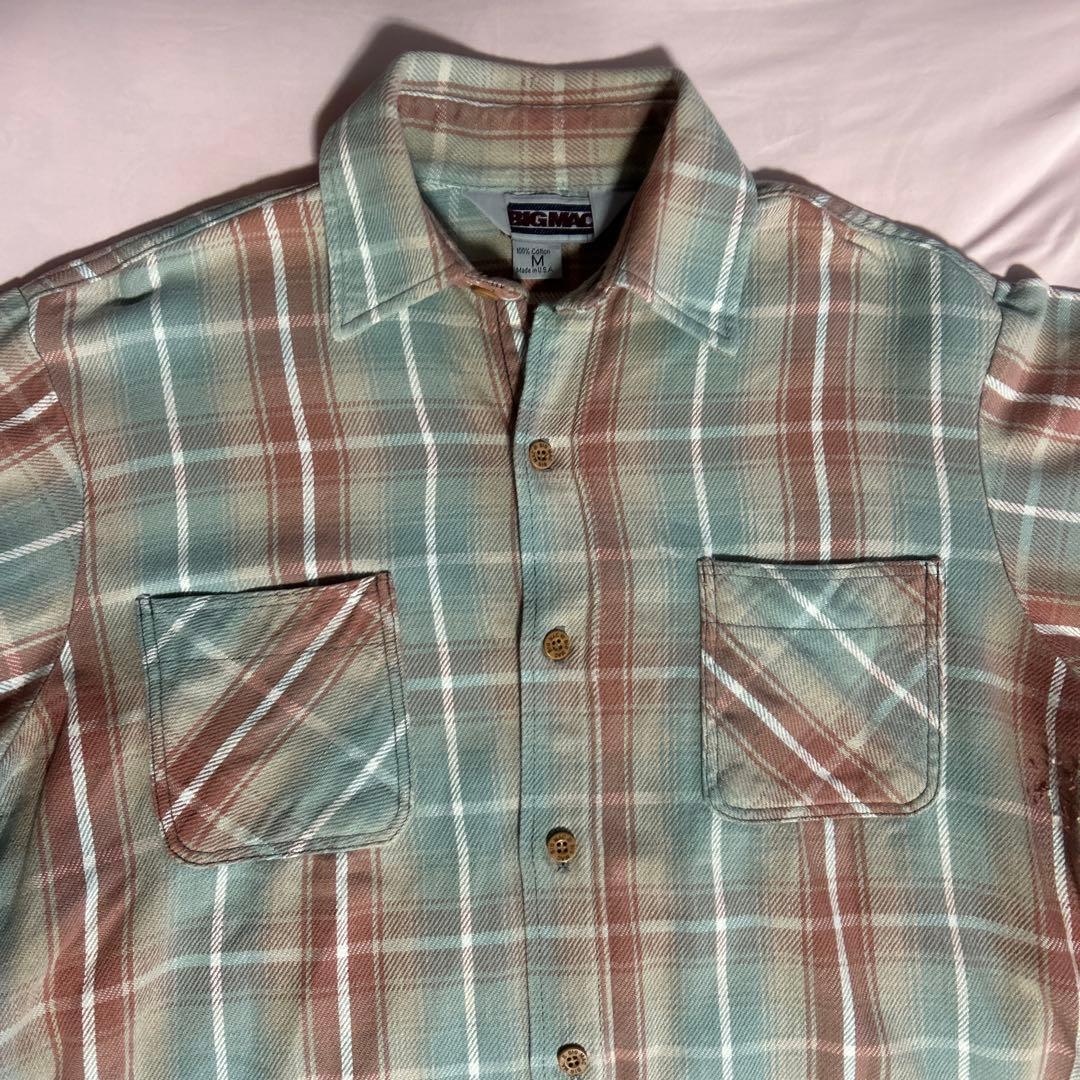 BIG MAC 80'ビンテージ ネルシャツ　M